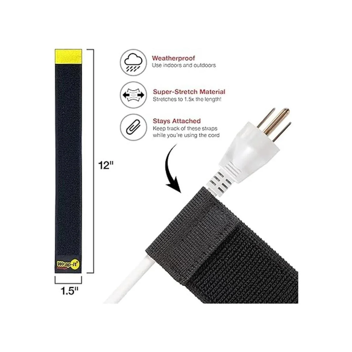 WrapIt Storage Correas para selfie de 12 pulgadas_5