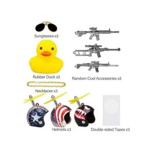 wonuu Pato de goma para automóvil lindo pato amarillo que_3