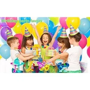 Bluk Llavero sensorial pequeño con diseño de arco iris_3