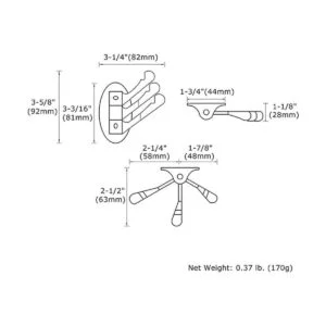 Toallero de oro cepillado soporte giratorio plegable de_2