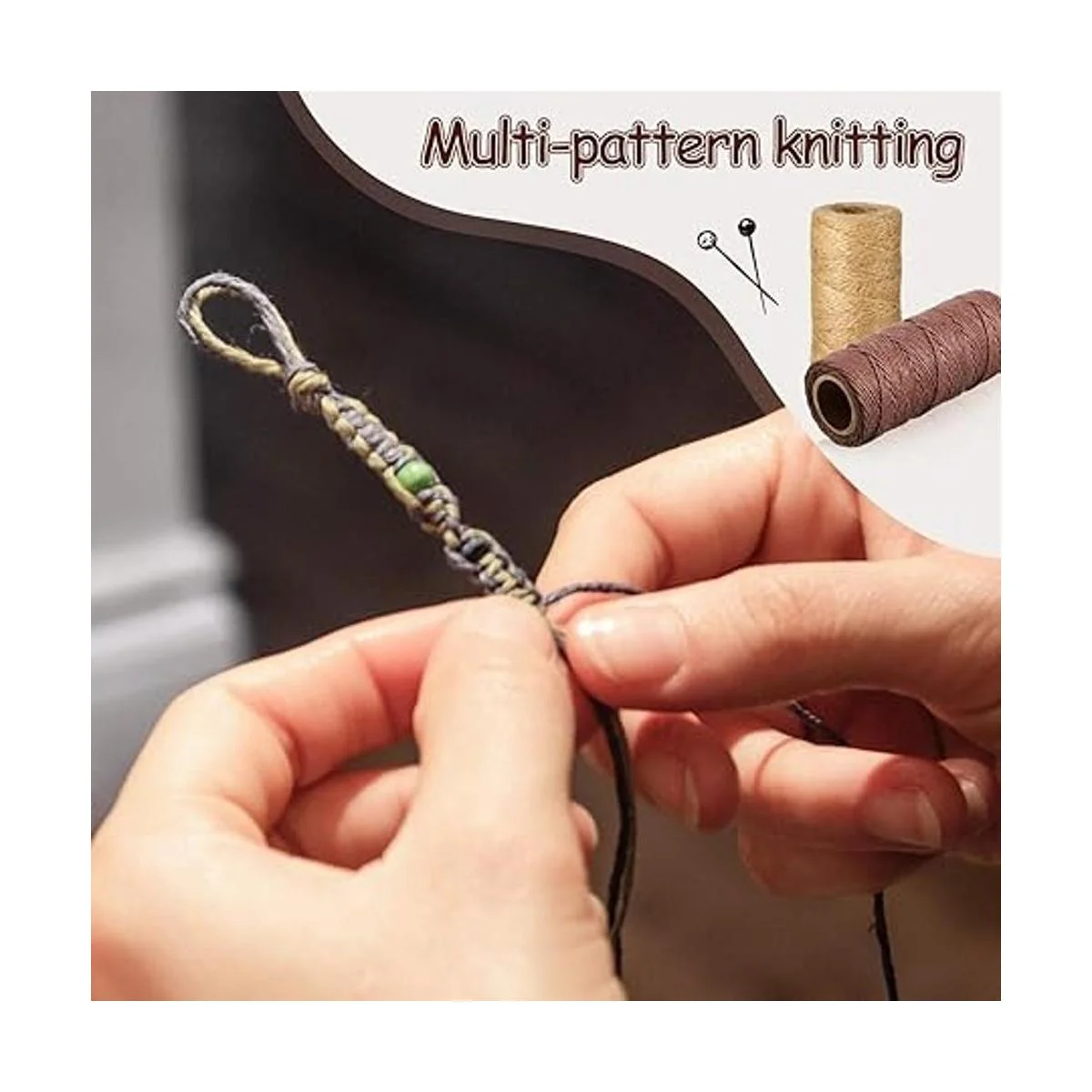 Juego de 6 rollos de hilo de hilo de hilo de lino cuerda_4