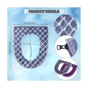 Fundas de asiento de inodoro para baño 2 piezas funda de_2