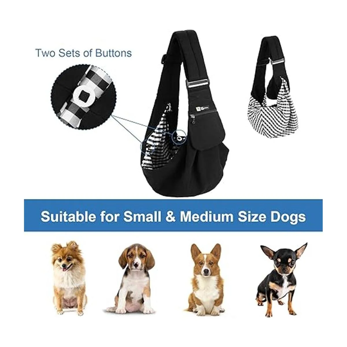 Transportador de mascotas para perros pequeños y gatos_5