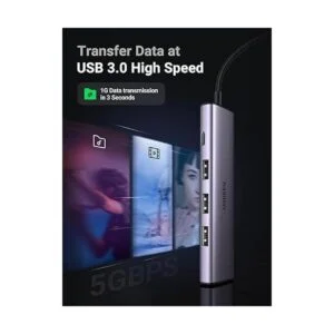 UGREEN Hub USB Hub USB 3.0 de aluminio de 4 puertos con_2
