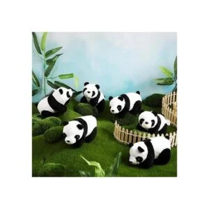 6 piezas de mini panda de peluche de 4 pulgadas de panda_5