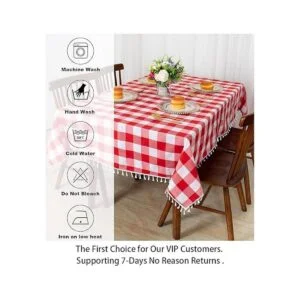 Mantel cuadrado a cuadros de 54 x 54 pulgadas mantel a_6