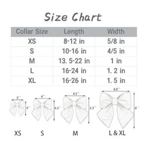 Lionet Paws Collar de perro con corbatín cómodo collar de_6