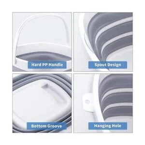 Craftend Cubo plegable cubo de limpieza cubo plegable_5