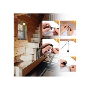 ACBungji Juego de cables de luz colgante con interruptor_3