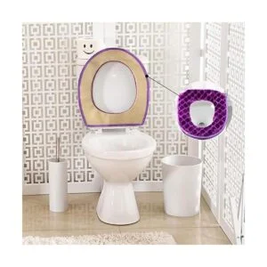 Fundas de asiento de inodoro para baño 2 piezas funda de_5