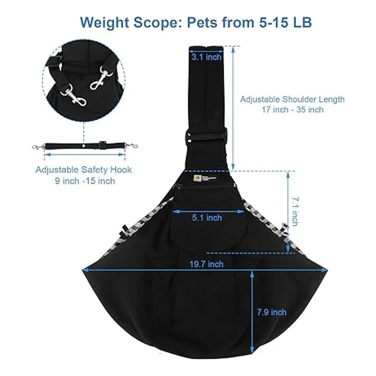 Transportador de mascotas para perros pequeños y gatos_2