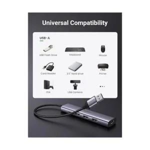 UGREEN Hub USB Hub USB 3.0 de aluminio de 4 puertos con_4
