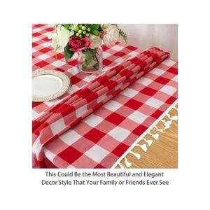 Mantel cuadrado a cuadros de 54 x 54 pulgadas mantel a_5