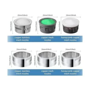 Aireador de grifo de fregadero de 22 GPM piezas de_2