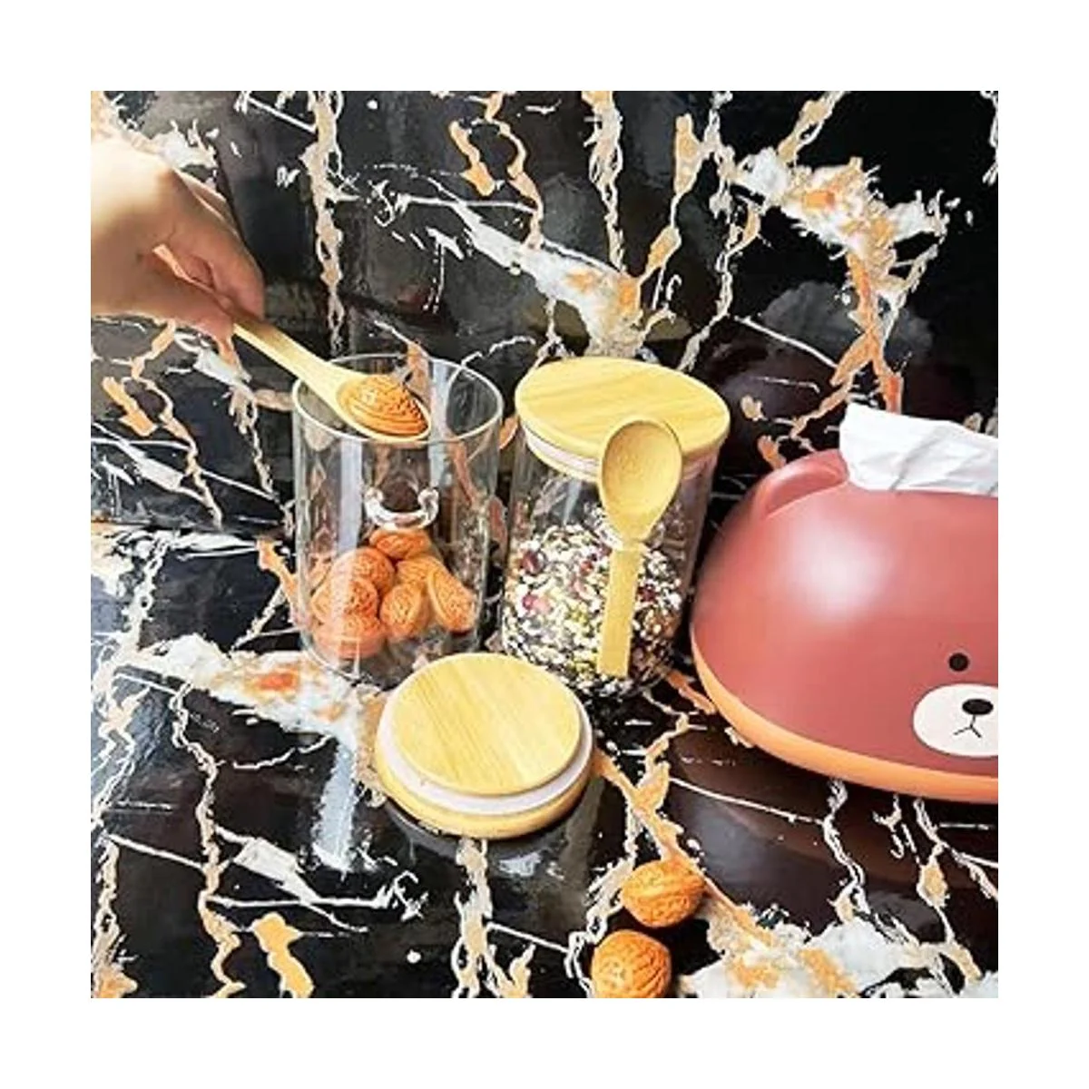 Piscepio Recipientes de vidrio con tapa hermética de_6