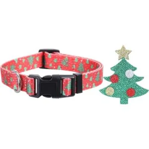 Lamphyface Paquete de 2 collares de perro de Navidad_4