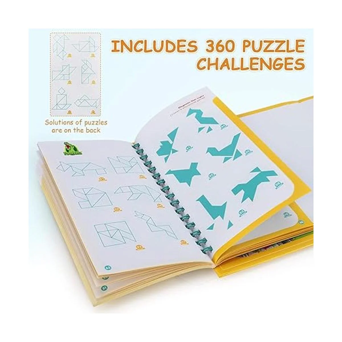 FOOZZILLA Tangram Puzzle Kids Games Bloques magnéticos_3