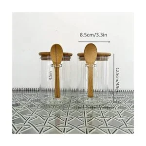 Piscepio Recipientes de vidrio con tapa hermética de_5