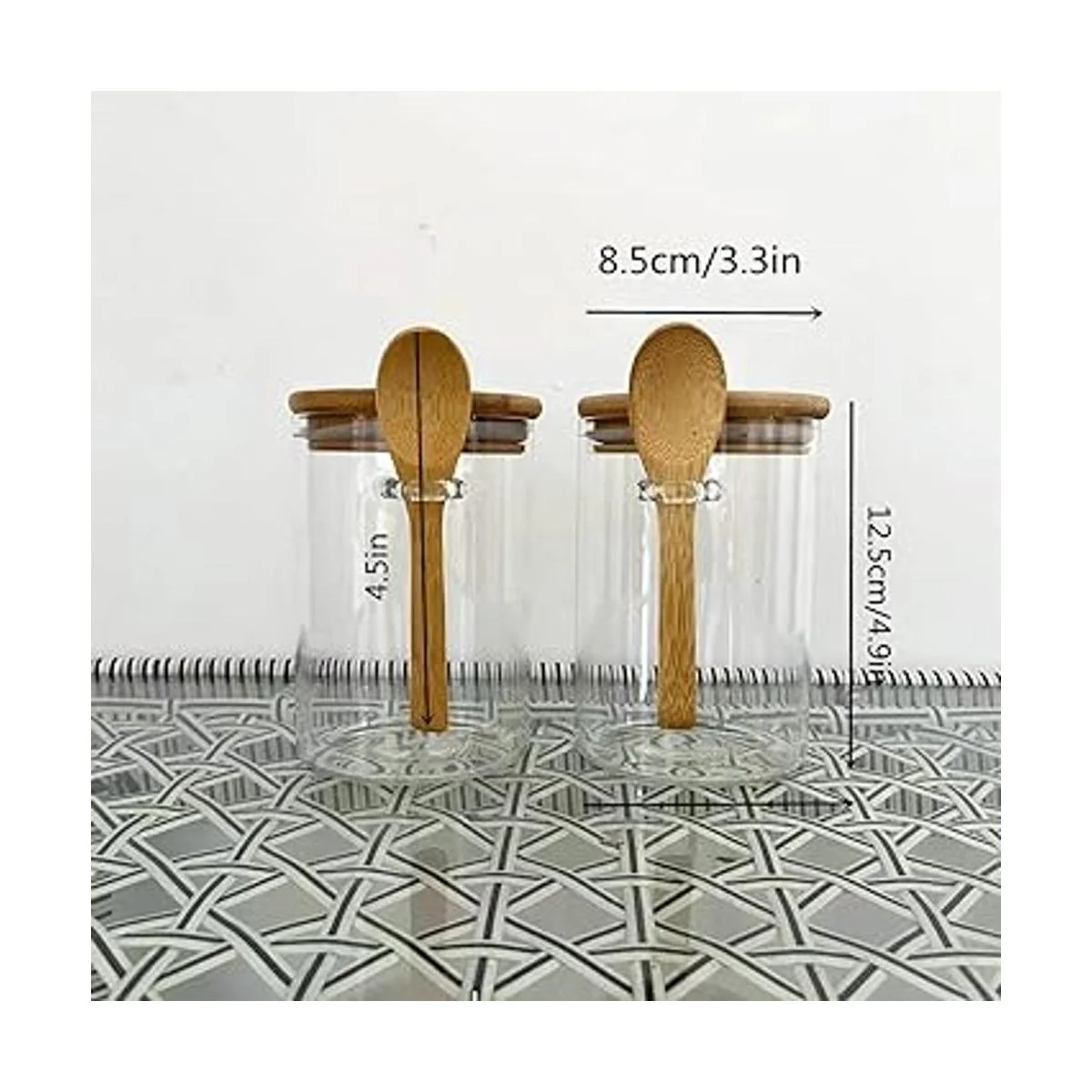 Piscepio Recipientes de vidrio con tapa hermética de_5