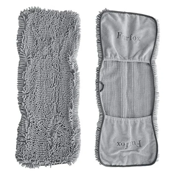 Furfox Toalla absorbente para perro toalla de microfibra_3