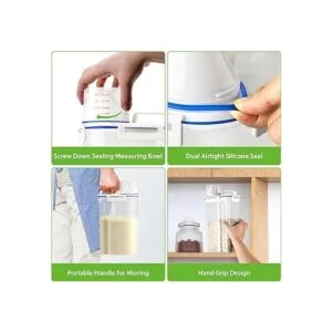 Viretec Contenedor de almacenamiento de arroz recipiente_4