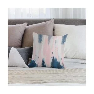 Nebra Fundas de almohada abstractas color rubor y azul_5