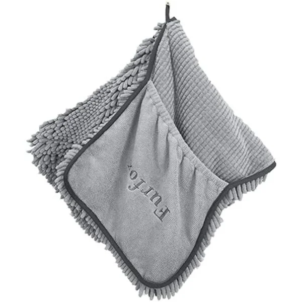 Furfox Toalla absorbente para perro toalla de microfibra_6