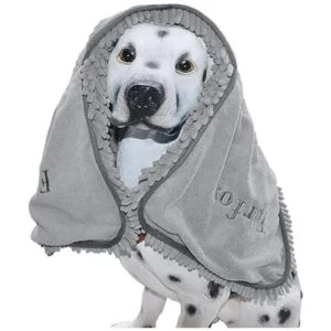 Furfox Toalla absorbente para perro toalla de microfibra_2