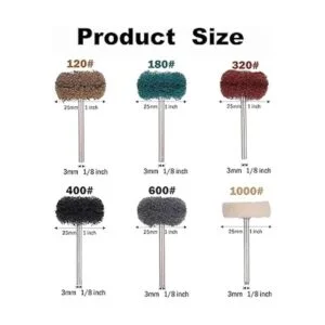 Rocaris Paquete de 60 ruedas abrasivas para pulir_2