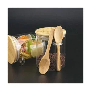 2 recipientes de vidrio de 17 onzas con tapa hermética de_3