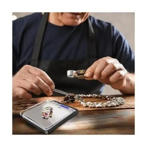 Fuzion Báscula digital de gramo con 2 bandejas báscula de_4