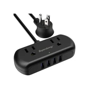 SUPERDANNY Mini protector de sobretensiones con 2 tomas_1