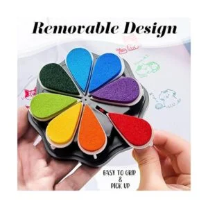 2 cajas de tinta para sellos con forma de pétalo sellos_3