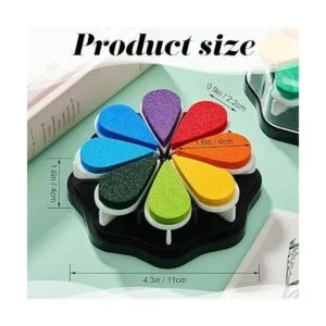 2 cajas de tinta para sellos con forma de pétalo sellos_2