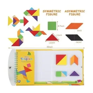 FOOZZILLA Tangram Puzzle Kids Games Bloques magnéticos_2