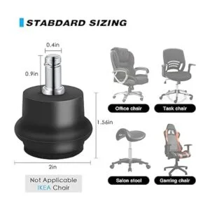 Bell Glides Ruedas giratorias de repuesto para silla de_2