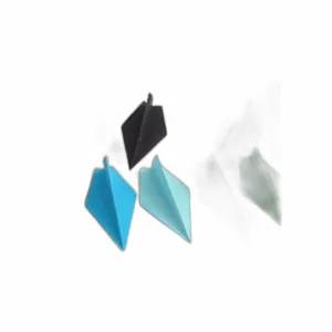 100 piezas prefabricadas arco iris Origami de papel avión_1
