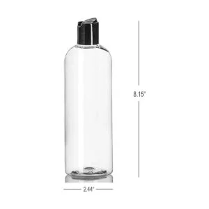 ljdeals Botellas vacías de plástico transparente de 16_4
