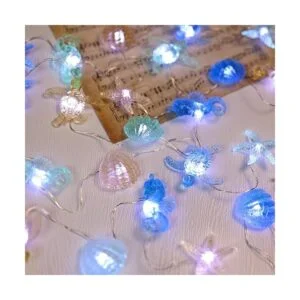Cadena de luces decorativas con temática del océano de la_2