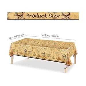 Mantel de fiesta pirata mapa del tesoro cubierta de mesa_2