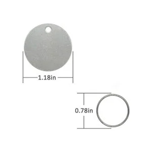 StayMax Lote de 25 etiquetas redondas para estampación en_2