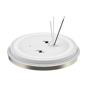 Lámpara de techo LED de níquel con cepillo de montaje_5