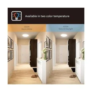 Lámpara de techo LED de níquel con cepillo de montaje_4