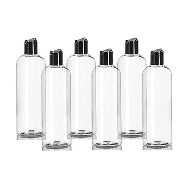 ljdeals Botellas vacías de plástico transparente de 16_2