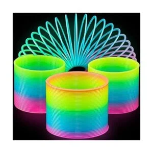 Juguete de resorte de bobina que brilla en la oscuridad de_4