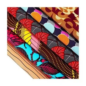 12 piezas de tela con estampado africano trozos de grasa_5