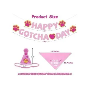 SINFUN Gotcha Day Bandana para perro para niño y niña_2