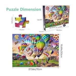 HUADADA Rompecabezas para adultos 1000 piezas globo de_4