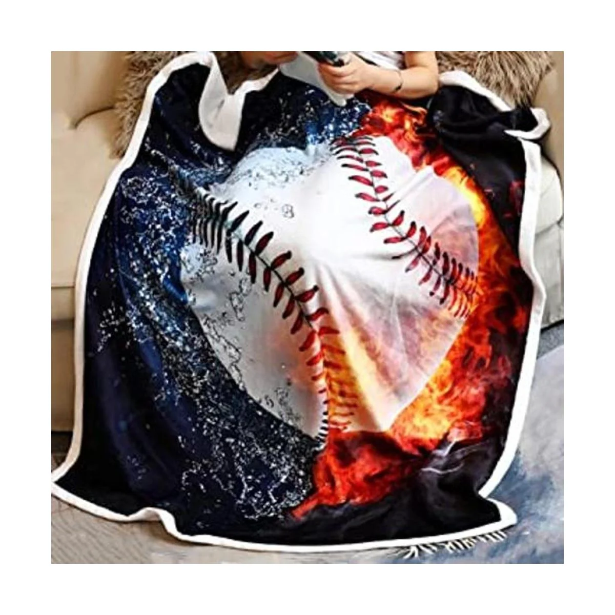 Sviuse Manta de béisbol con estampado 3D manta de bola_1