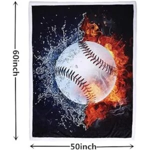 Sviuse Manta de béisbol con estampado 3D manta de bola_5